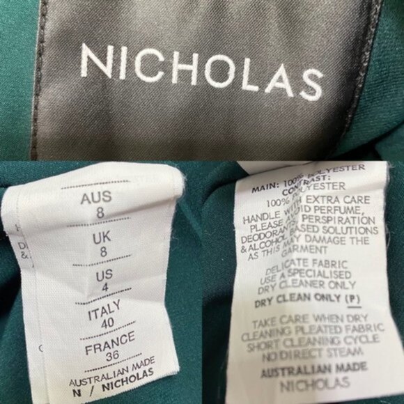 NICHOLAS Halter Split Jumpsuit in Green Women Size 4 - Picture 9 of 9